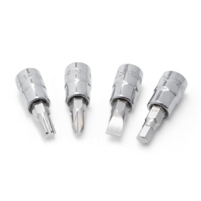 Sata 52Pc 1/4 Drive 6 Point Metric Socket Set Ratchet With Quick Release