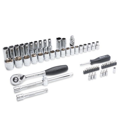 Sata 60Pc 1/2 Dr 6Pt Metric Socket Set  Sockets With Single Hex (6Pt)
