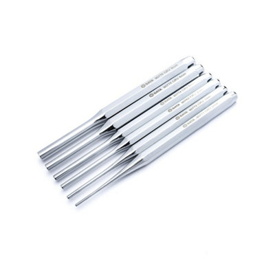 Sata 6Pc Pin Punch Set Chrome Plated Finish To Resist Corrosion