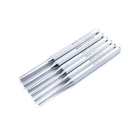 Sata 6Pc Pin Punch Set Chrome Plated Finish To Resist Corrosion