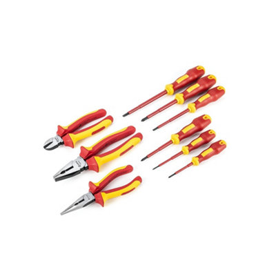 Sata 9Pc Vde Insulated Screwdriver & Plier Set - Up To 1000V Alternating Current