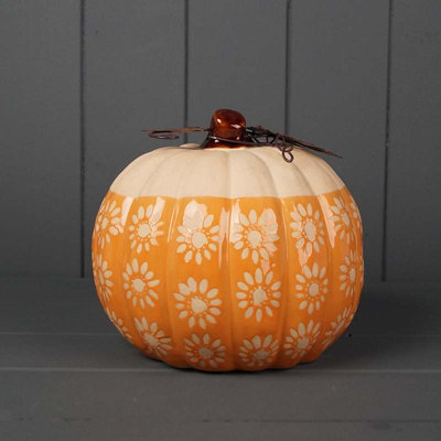 Satchville Orange Ceramic Pumpkins Price Comparisons | Compare The Build