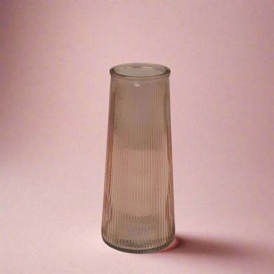 Satchville Rose Tall Ribbed Vase