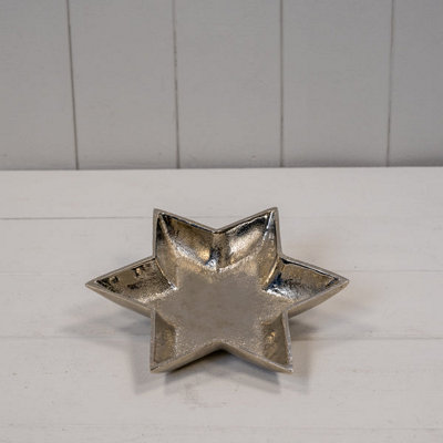 Satchville Silver Star Shape Plate