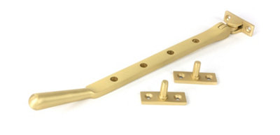 Satin Brass 10" Newbury Window Stay