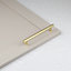 Satin Brass Gold Fluted Cupboard Bar Handle 160mm Knurled Grooved Lines T-Bar Kitchen Door Drawer Cabinet Pull