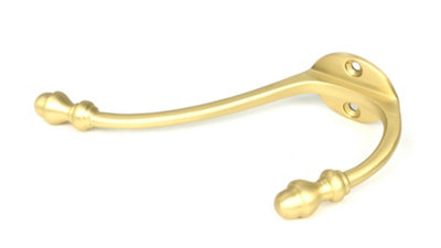 Satin Brass Hat & Coat Hook (Single)