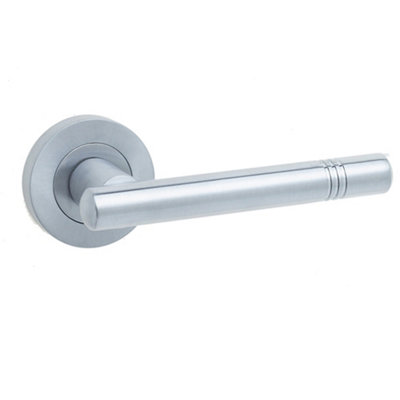 Satin Chrome Door Handle for Modern Interiors Interior Handle