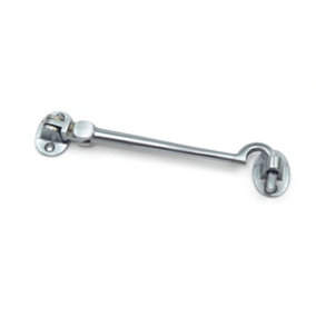 Satin Chrome on Solid Brass Cabin Hook 150mm