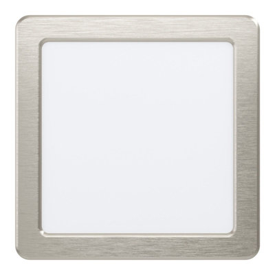 Satin Nickel 10.5W LED Wall and Ceiling Flush Downlight Spotlight