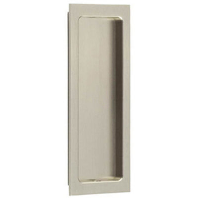 Satin Nickel Rectangular Flush Pull Handle for Doors - Door Handle