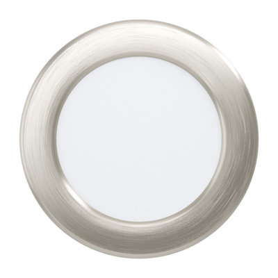 Satin Nickel Steel 5.5W Wall and Ceiling Flush Downlight with Built-in LED