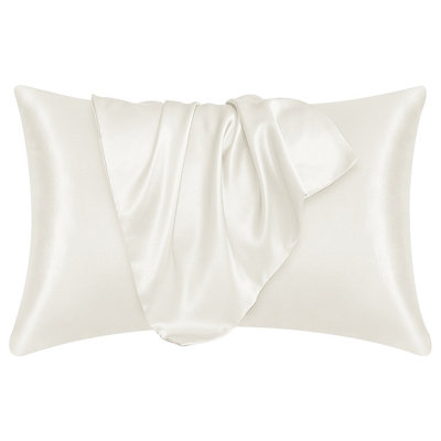 Satin Silk Pillowcase Ultra Soft Pillow Covers for Hair & Skin Pillowcases Pack of 4
