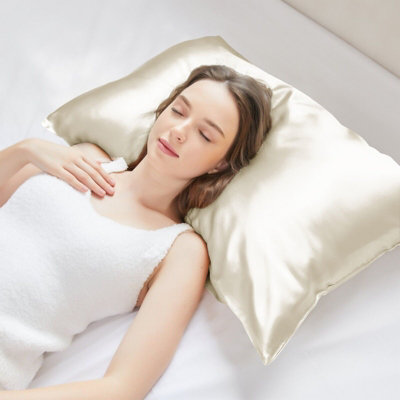 Satin Silk Pillowcase Ultra Soft Pillow Covers for Hair & Skin Pillowcases Pack of 4