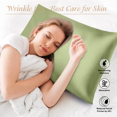 Satin Silk Pillowcase Ultra Soft Pillow Covers For Hair Skin