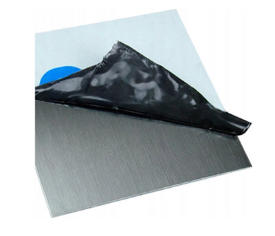 Satin Stainless Steel Backsplash/Splashback - 1.0mm Thick Easy to Install for Kitchen/Cooker Hood (H)600 x (W)400mm