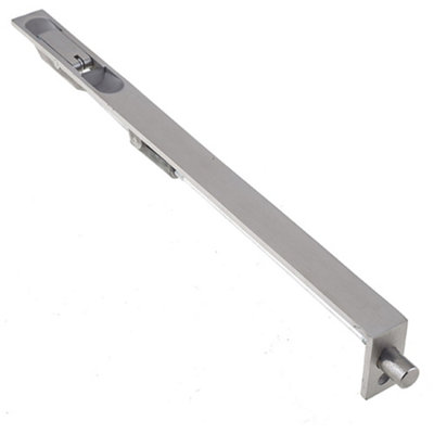 Satin Stainless Steel Lever Action Flushbolts for Double Doors - 305x20mm