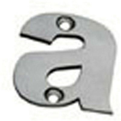 Satin Steel Door Letter A - 38mm Height 2mm Depth Front Door Letter Plaque