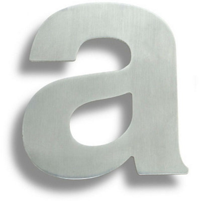 Satin Steel Door Letter A - 89mm Height 2mm Depth Front Door Letter ...