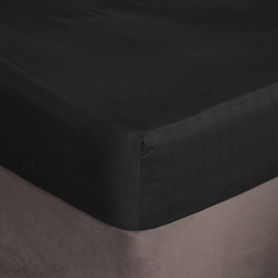 Satin Stripe Fitted Sheet Bed Hotel Luxury Hotel Bedroom