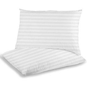 Satin Stripe Pillow Bounce Back Hotel Quality Firm Stripe Pillow