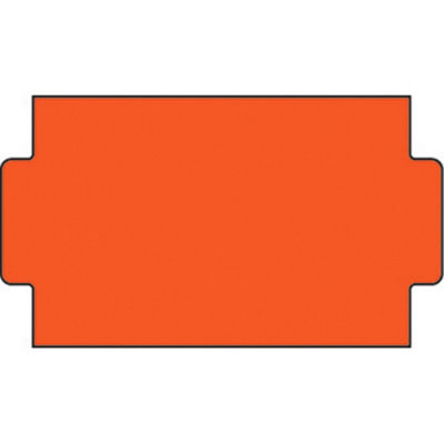 Sato NOR B Adhesive Peel Labels Box (12 Rolls) Orange (One Size)