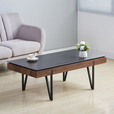 Satori Stone Coffee Table - Black