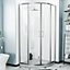 Saturn Quadrant 900 mm Curved Corner Shower Enclosure and Low Profile Tray