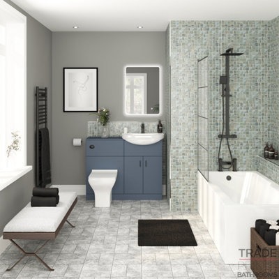 Grey on sale bathroom suite