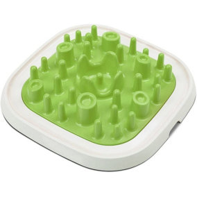 Savic Enigma Dog Cat Slow Feeder Food Bowl Activity Maze Treat Large Green
