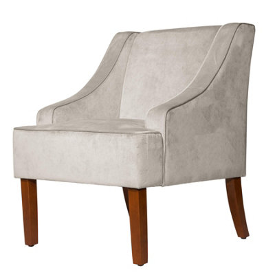 Savoy Velvet Armchair - Dove Grey