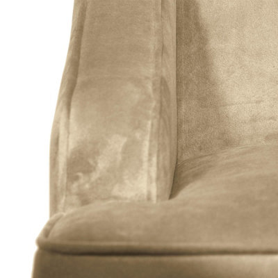 Savoy Velvet Armchair - Tan Mocha