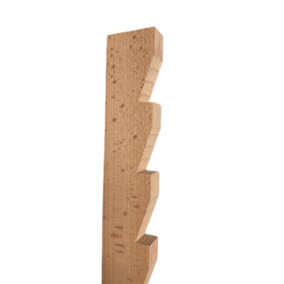 Saw Tooth Solid Beech Wood Bracket 33mm x 16mm