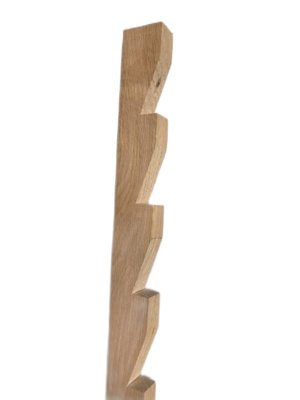 Saw Tooth Solid Oak Wood Bracket 22mm x 12mm