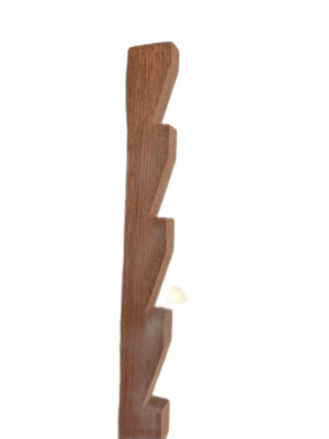 Saw Tooth Solid Sapele Wood Bracket 22mm x 12mm