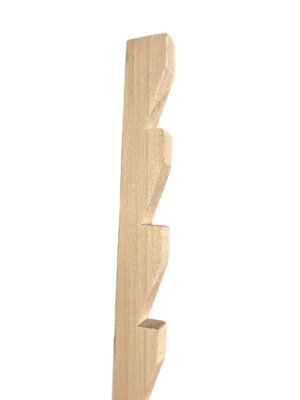 Saw Tooth Solid Tulip Wood Bracket 22mm x 12mm