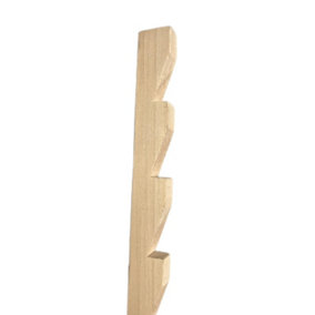 Saw Tooth Solid Tulip Wood Bracket 22mm x 12mm