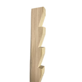 Saw Tooth Solid Tulip Wood Bracket 33mm x 16mm