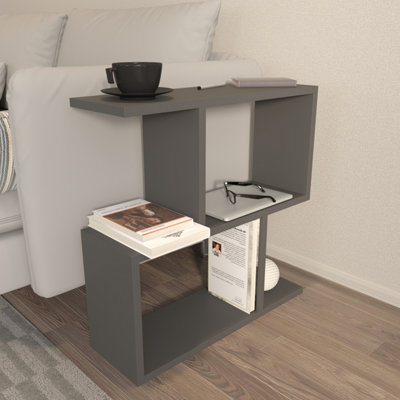 Sawyer Side End Table Coffee Table Cocktail Table (Anthracite)