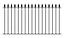 SAXA Metal Spear Top Garden Fence Panel 1830mm (6ft) GAP x 950mm High SAZP01