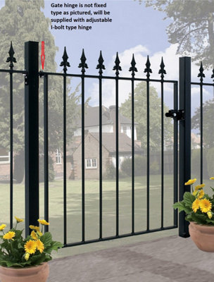 SAXA Spear Top Metal Garden Gate 1067mm GAP x 950mm High SAZP05/5 - 3