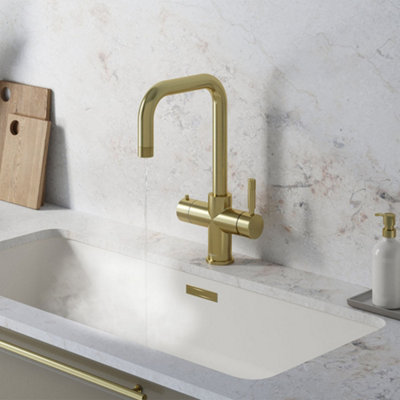 Saxan Champagne Gold 4 in 1 Instant Boiling Water Tap