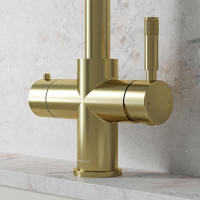 Saxan Champagne Gold 4 in 1 Instant Boiling Water Tap