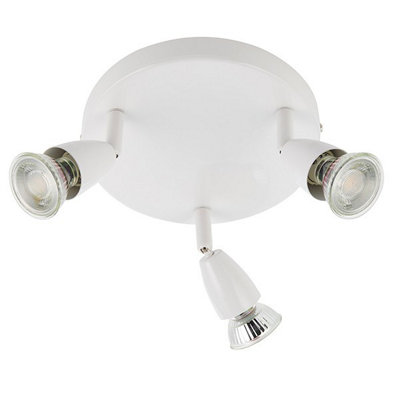 Saxby SAX43283 Lighting Amalfi Three Lights Round Halogen Spotlight White