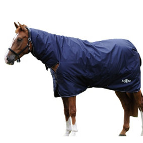 Saxon Defiant Combo Neck Midweight Horse Turnout Rug Navy/White (4)