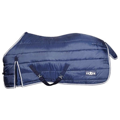Saxon Standard-Neck Channel Quilt Horse Stable Rug Navy/White (7) Price Comparisons | Compare The Build