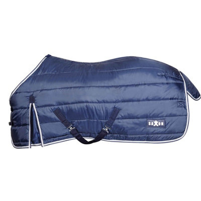 Saxon Standard-Neck Channel Quilt Midweight Horse Stable Rug Navy/White (6 3") Price Comparisons | Compare The Build