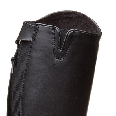 saxon ladies syntovia tall dress boot Saxon Ladies Syntovia Zip Paddock Boots - Black