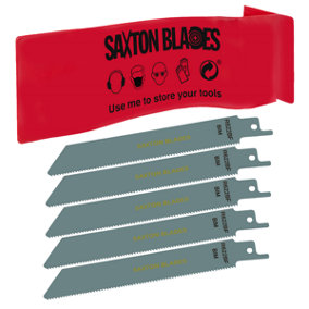 Saxton 150mm Reciprocating Sabre Saw Metal Blades R622BF, Pack of 5