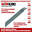 Saxton 150mm Reciprocating Sabre Saw Metal Blades R622BF, Pack of 5